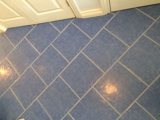 After grout restoration