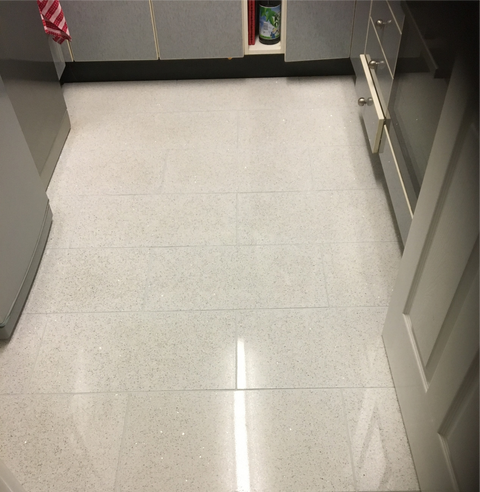 After grout restoration