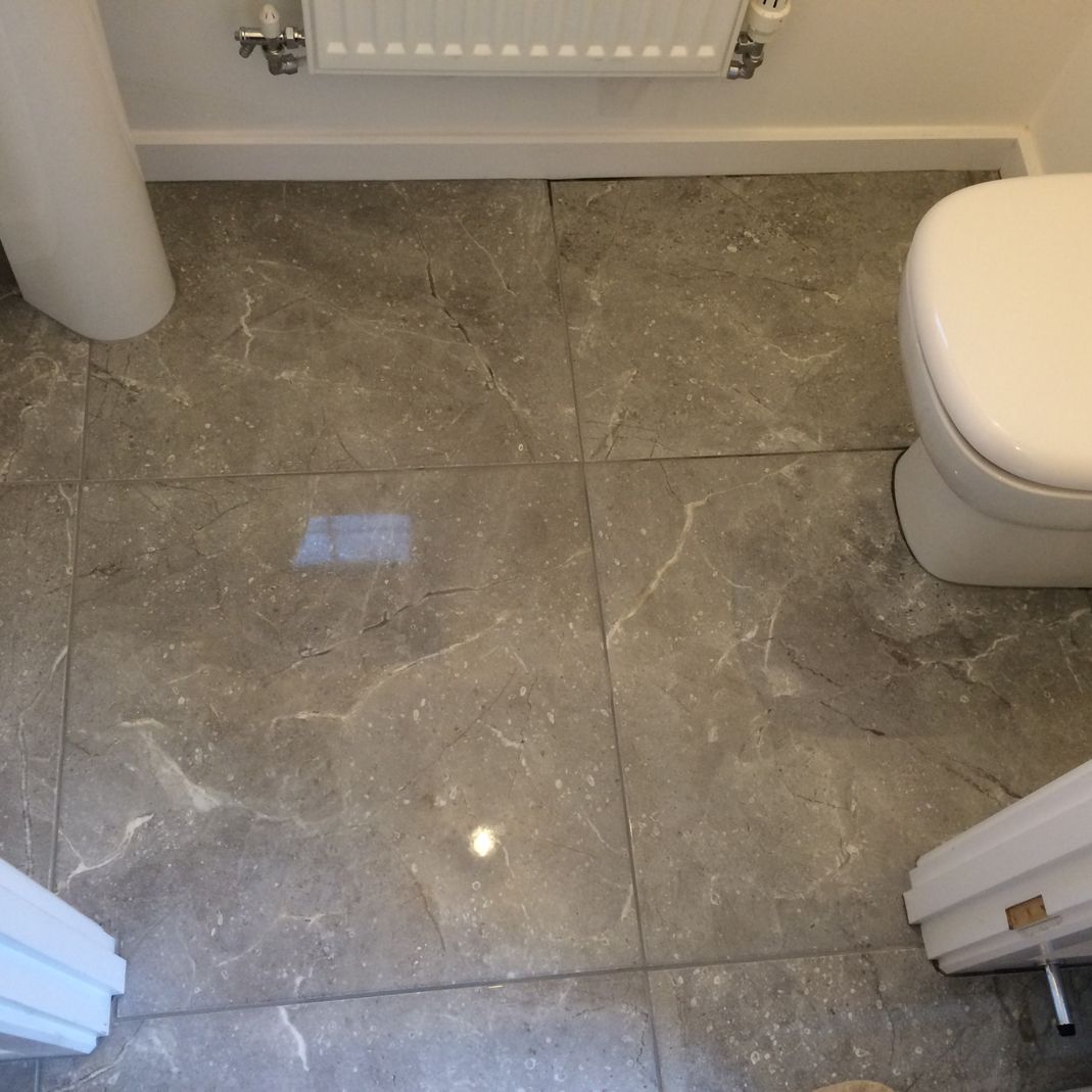 Bathroom floor tiles